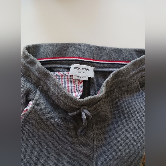 Thom Browne Gray Wool Knit Jogger Pants ,sweatpants Size 0